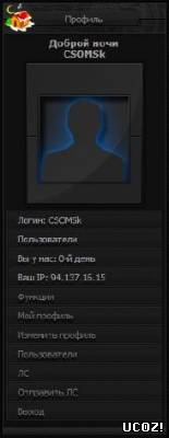 смотреть онлайн бесплатно в хорошем качестве Мини профиль с временем суток и функциональным меню